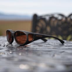 Small fitover sunglasses with copper