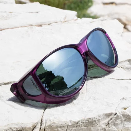 Slip Stream (LX) Amethyst Polarised Silver Mirror